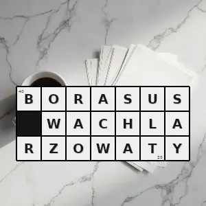 Rozwiązanie krzyżówki: borasus wachlarzowaty - borasus wachlarzowaty | hasła, synonimy i podpowiedzi Hasło krzyżówkowe borasus wachlarzowaty - borasus wachlarzowaty – rozwiązanie, synonimy, podpowiedzi i definicje krzyżówkowe